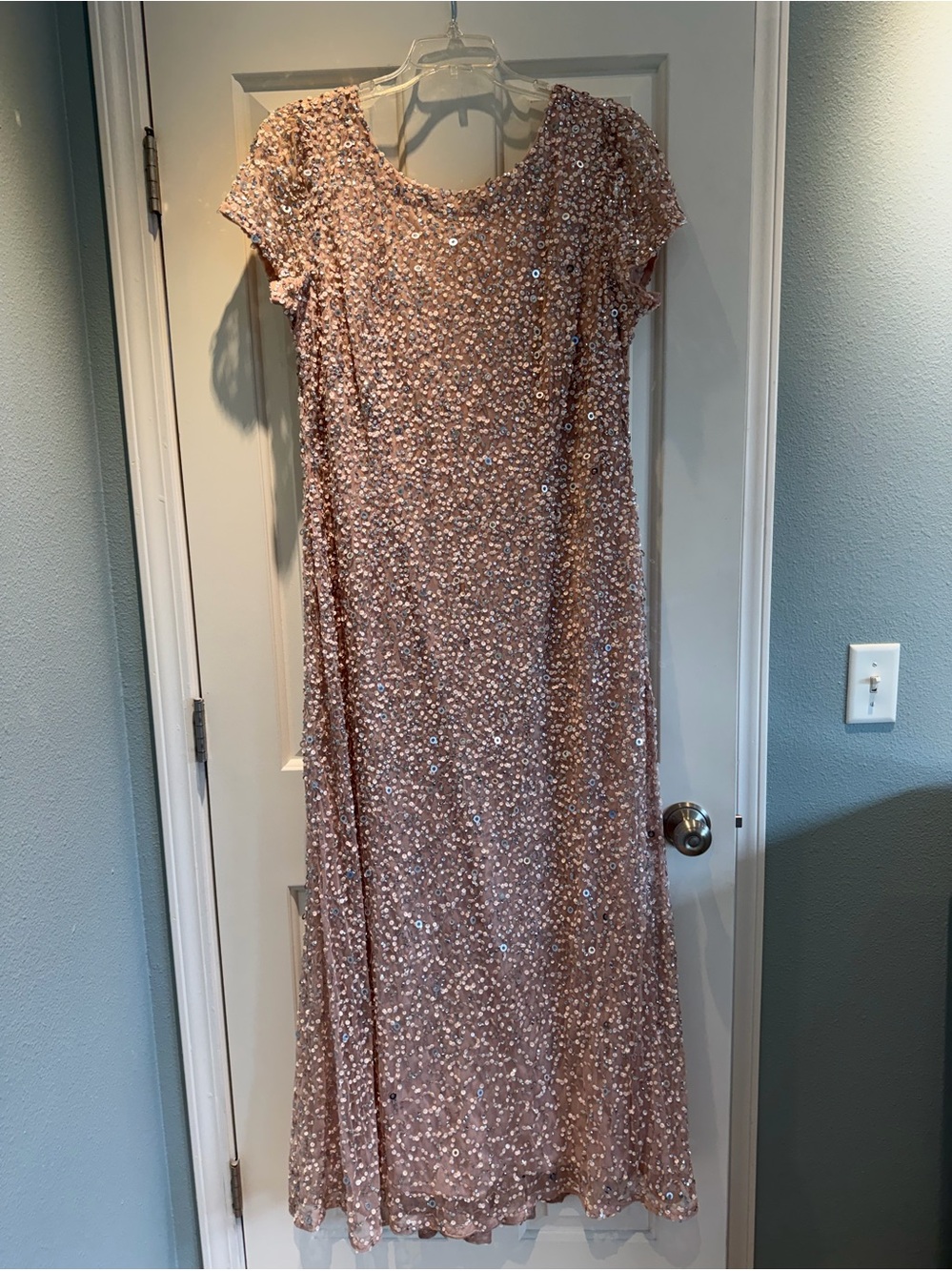 Adrianna Papell Sequin Scoop Back -Size 18W-Plus